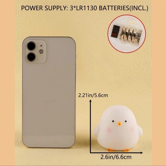 My Little Friend Chick Warm Golden Ambient Night Light, Freestanding - NIB - Picture 4 of 6